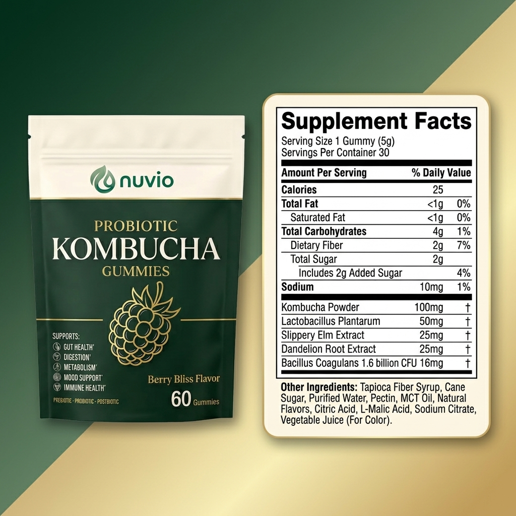 Nuvio Kombucha Gummies